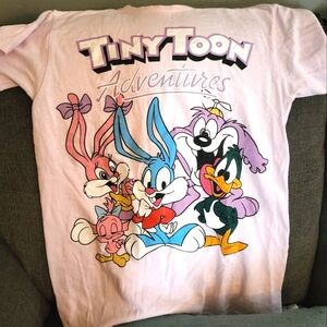 Tiny Toon Adventures Vintage 1994 Pink Tee Size S